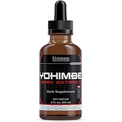 Ultimate Nutrition Yohimbe Bark Liquid Extract-Herb Supplement -Libido and Testosterone Enhancer for Fat Burning, Weight Loss and Maximum Strength, 2 Fluid Ounces