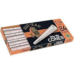 ZIG-ZAG Ultra Thin Pre Rolled Paper Cones 1 14 Size 24 pack