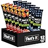 That's it. Probiotic Bars Variety Pack Mango Blueberry Fruit Bar Immunity Booster & Support Active Cultures to Promote Healthy Gut & Digestion 100% All Natural Ingredients Whole 30 Compliant Paleo Allergen Friendly 12 count