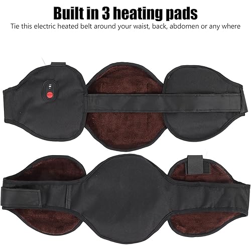 USB Waist Heating Mat,Electric Heating Element Film Heater Pads, 3 Patches Hot Compress Electric Heating Belt,Hot Heated Pad,Electric Fast Heat Pad,3 Temperature Gears USB Clothing Heating Pad,for Win