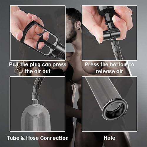 Male Portable Increase Size Suction Vacuum Pump H-Intensity Enlargement Pump for Men CVTB11