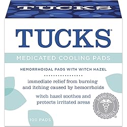 TUCKS Medicated Cooling Pads 100 Each by Tucks