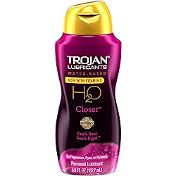 TROJAN Lubricants Water Based H2O Closer Personal Lubricant, 5.5 oz