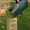 LeafSky Leaf Collector Tripod Bag and Lawn Leaf bag Kit with leaf scoops Gloves | 10 Count 30 Gallon 2-Ply Heavy Duty Self Standing Kraft Paper Bags Yard Waste Bag for Grass Clippings Wet Dry Leaves