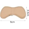 Heel Stickers Heel Cushion Pads Shoe Heel Insoles for Improved Shoe Fit and Comfort, 3 Black and 3 Beige