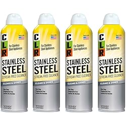 CLR CSS-12 Stainless Steel Cleaner, 12 oz Aerosol Spray, Pack of 4