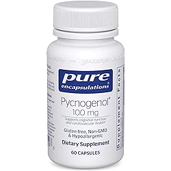 Pure Encapsulations - Pycnogenol 100 mg - Hypoallergenic Supplement to Promote Vascular Health and Provide Antioxidant Support - 60 Capsules