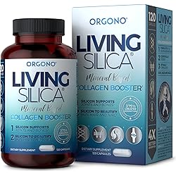 Living Silica Collagen Booster Capsules | Ultra High Absorption | Supports Healthy Collagen and Elastin Production for Joint & Bone Support, Glowing Skin, Strong Hair & Nails 120 Count