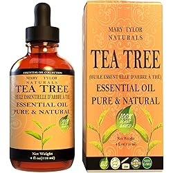 Tea Tree Essential Oil 4 oz Premium Therapeutic Grade, 100% Pure and Natural, Perfect for Aromatherapy, Diffuser, DIY by Mary Tylor Naturals