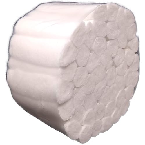 Dental Cotton Gauze Rolls [Pack of 100] for Mouth and Nosebleeds - #2 Medium 1.5" Non-Sterile 100% High Absorbent Cotton 100 Count
