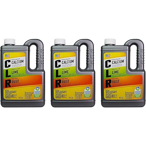 CLR Calcium, Lime & Rust Remover, Biodegradable, 28 Oz Bottle Pack of 1 Вundlе оf Тhrее