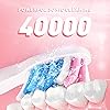 Sonic Electric Toothbrush for Adults, Rechargeable Sonic Toothbrush with 40000VPM and 3 Modes, Includes 10 Brush Heads, Fast 2 Hr Charge Last 35 Days - Pink
