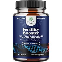 Prenatal Multivitamin Male Fertility Supplement - Mens Fertility Supplement with L-Arginine D-Aspartic Acid and Maca Root Prenatal Vitamins for Enhanced Motility Volume Potency and Fertility Support