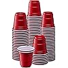 Bulk Case of 20100 Count]2000 - 2 oz. Mini Plastic Shot Glasses - Red Disposable Jello Shot Cups
