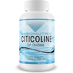 Absonutrix Citicoline CDP Choline Complex Supplement 500 mg 120 100% Vegetarian caps