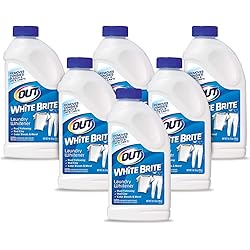 OUT White Brite Laundry Whitener, Removes Red Clay, Perfect for Cleaning White Baseball Pants, Sheets, Towels, Safer than Bleach, Cleaner, Brighter, Fresher Laundry, 1 Lb 12 Oz, Pack of 6 WB30N