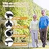 JUNRA Walking Cane with LED Light, Adjustable Folding Stick Walking Cane for Women and Men, Portable Foldable Collapsible Cane with Quad Base for Seniors Balance