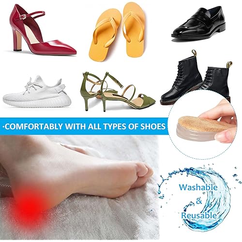 Heel Lifts for Leg Length Discrepancy, 4 Layers Adjustable Orthopedic Shoe Heel Lift Inserts, Height Increase Insole, Heel Spurs, Achilles Tendonitis, Heel Pain, Heel Cushion Inserts for Women & Men