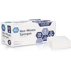 Medpride Surgical Sponges 3'' x 3'' 200 Pack - Gauze Pads Non sterile - First Aid Wound Care Dressing Sponge – Νοn-Woven Medical, Non-Adherent Mesh Bandages – Absorbent for Injuries – 4 Ply
