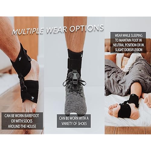 DOSH AFO Foot Drop Brace - Drop Foot Brace for Walking - Use as a Left or Right AFO Brace - Ankle Foot Orthosis Support Brace for Men and Women - Drop Foot Braces are used for Stroke, MS, much more