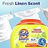 Tide Simply Pods Odor Rescue Liquid Laundry Detergent Pacs, 3 in 1 Powerful Detergent, Fresh Scent, 55 Count