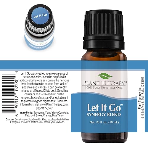 Plant Therapy Chill Out Essential Oil Blend Formally Let It Go for Stress & Calming Relief 100% Pure, Undiluted, Natural Aromatherapy, Therapeutic Grade 10 mL 13 oz