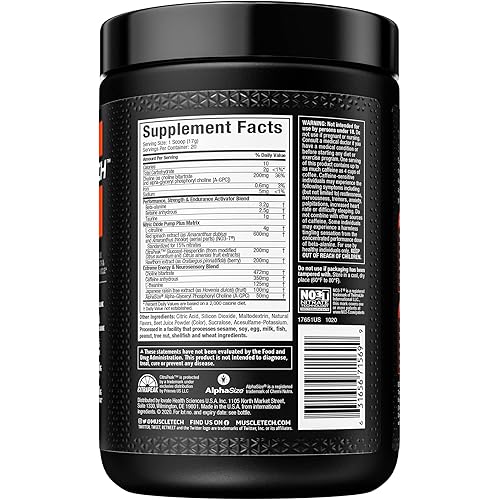 Pre Workout Powder | MuscleTech Shatter Pre-Workout | PreWorkout Powder for Men & Women | PreWorkout Energy Powder Drink Mix | Sports Nutrition Pre-Workout Products | Rainbow Fruit Candy 20 Servings