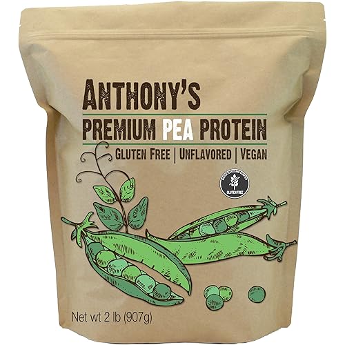 Anthony's Premium Pea Protein 2lb & Nutritional Yeast Flakes 1lb