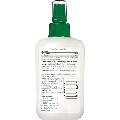 Cutter HG-96936 Hand Sanitizer, 4 Ounces, Non-Sterile Antiseptic Solution