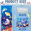 100 Pcs Shark Candy Bags Cute Blue Shark Cellophane Bags Blue Shark Gift Treat Bags Plastic Goodie Bags with 150 Ties Shark Birthday Party Decorations Favors for Boys Shark Themed Baby Shower Party