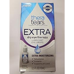 TheraTears Extra Dry Eye Lubricant Eye Drops, 0.5 fl oz Pack of 2