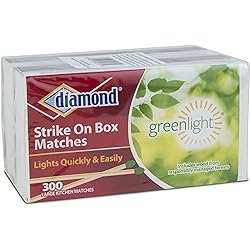 Diamond Greenlight Strike on Box Matches, 300 Count Pack of 2