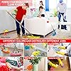 10 Pieces Microfiber Mop Slippers Shoes Cover Soft Washable Reusable Floor Polishing Dust Dirt Hair Men Women Sweeper Cleaning Mop Tool for House Office Bathroom Kitchen, Multicolored 5 Pairs