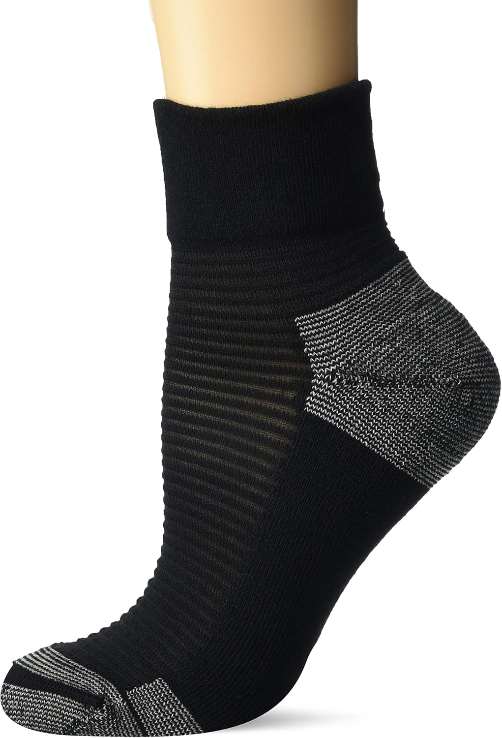 Dr. Scholl's Women's American Lifestyle Advanced Relief Blister Guard Ankle Socks 2 Pair, Black, Shoe Size: 4-10 DSW22184Q2U2001