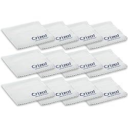Crizal Lens Cleaning Cloth 12 Pack Wipes Micro Fiber Cleaning Cloth in Own Carry Case. for Crizal Anti Reflective Lenses|#1 Best Microfiber Cloth for Cleaning Crizal and All Anti Reflective Lenses