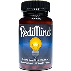 RediMind - Natural Cognitive Enhancement Supplement - Non-GMO, Vegan, Gluten-Free