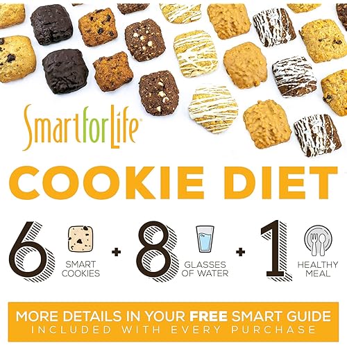 Smart for Life Chocolate Protein Cookies - Irresistible Winner High Protein Cookie Diet - 12 Count - Meal Replacement - On-the-Go Snack - Low Calorie Super High Fiber Cookies - Protein Snack