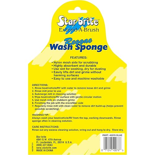STAR BRITE Sponge-Micro Fiber Reggae Blue 040078
