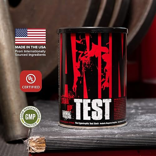 Animal Test – Testosterone Booster For Men – Arachidonic Acid, Yohimbe Bark, Trans Resveratrol, Cissus Quadrangularis – Convenient All-in-one Packs for Strength Athletes & Bodybuilders – 21 Day Cycle