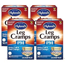 Hyland's Leg Cramps PM - 50 Tablets ea Pack of 4