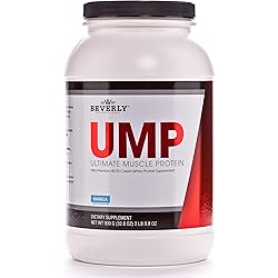 Beverly International UMP Protein Powder 30 Servings, Vanilla. Unique whey-Casein Ratio Builds Lean Muscle and Burns Fat for Hours. Easy to Digest. No Bloat. 32.8 oz 2lb .8 oz