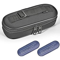 Olaismln Insulin Cooler Travel Case, Diabetic Travel Bag for Insulin Pens, Needles and Diabetes Supplies, Small Insulated Medicine Carrying Case with 2 TSA Approved Ice Packs
