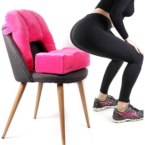 Brazilian Butt Lift Back Support Cushion –Dr Approved Foam Back Support for BBL Pillow Post Surgery Recovery Comfortable and Firm After Surgery - BBL Recovery Post-Op Sitting |Back Support Only - Pink