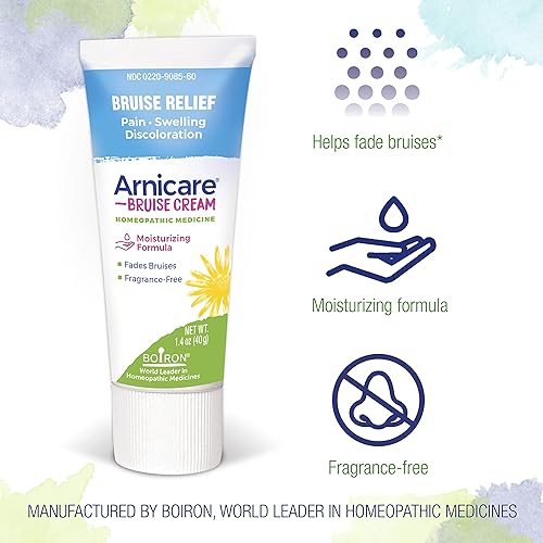 Boiron Arnicare Bruise Cream for Pain Relief from Bruising and Swelling or Discoloration from Injury - 1.4 oz