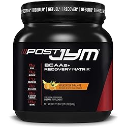 Post JYM Active Matrix - Post-Workout with BCAA's, Glutamine, Creatine HCL, Beta-Alanine, and More | JYM Supplement Science | Mandarin Orange Flavor, 30 Servings, 1.3 Pound Pack of 1