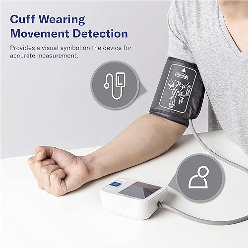 Alcedo Blood Pressure Monitor for Home Use, Automatic Digital BP Machine with Large Cuff for Upper Arm, LCD Screen, 2x120 Memory, Talking Function
