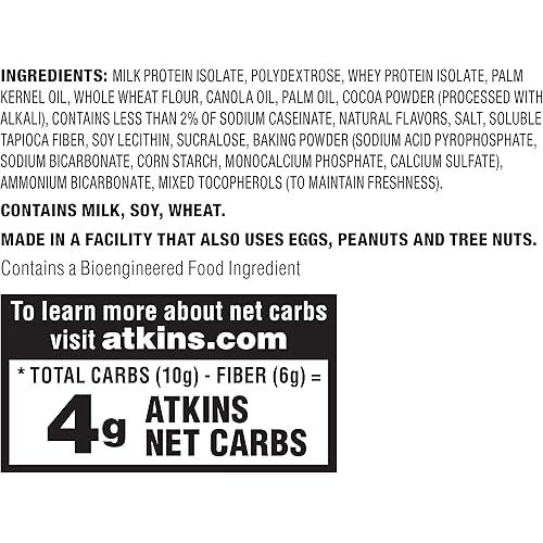 Atkins Protein Wafer Crisps, Chocolate Crème, Keto Friendly, 5 Count