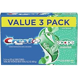 Crest Scope Complete Whitening Toothpaste, Minty Fresh, 5.4 oz Pack of 3