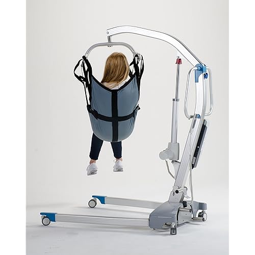 Patient Aid One Piece Patient Lift Sling with Positioning Strap, Size Large, 600lb Weight Capacity