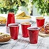 Disposable Party Plastic Cups [240 Pack - 16 oz.] Red Drinking Cups
